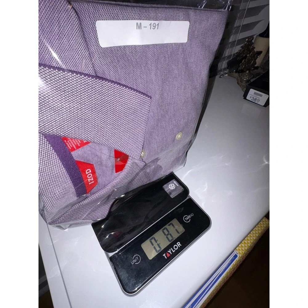 IZOD Mens Polo Shirt Purple Heathered Texture Classic Fit XL - Picture 7 of 7